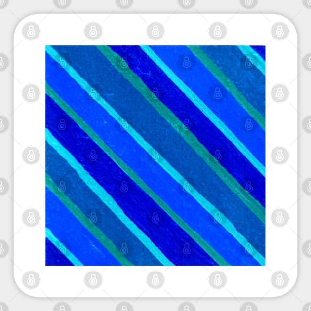 Inverted Blue Green Geometric Abstract Acrylic Painting Sticker by abstractartalex